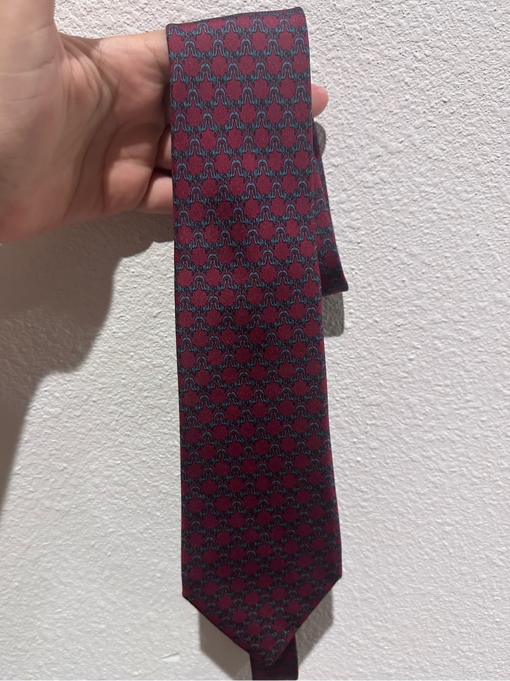Hermes Mens Silk Tie